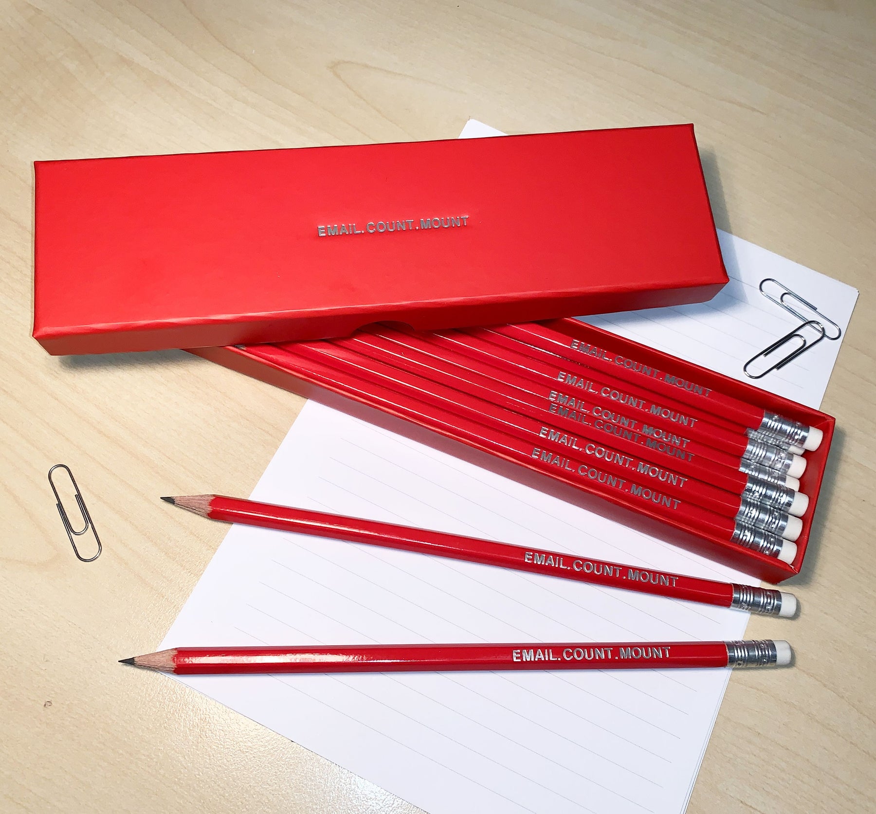 What3words.com feature pencils in a box