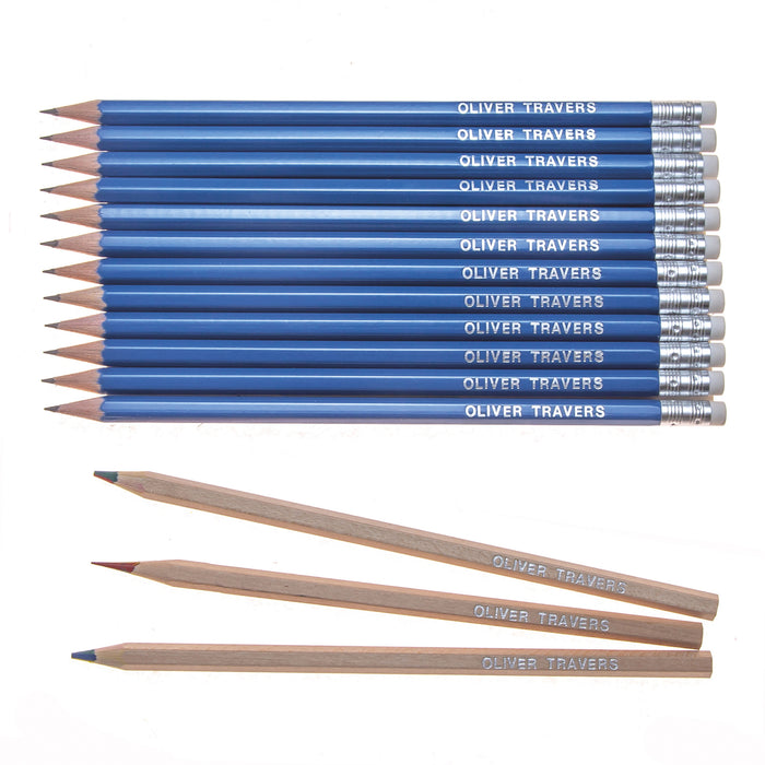 12 Graphite & 3 Rainbow Lead Pencils