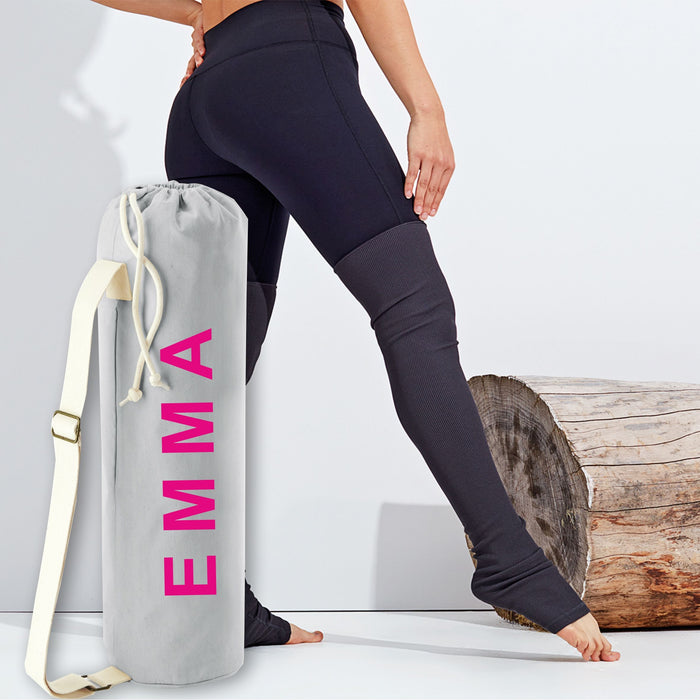 Yoga Mat Bag Printed with Name