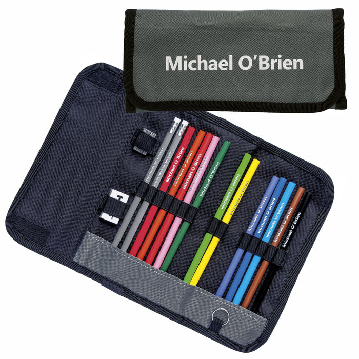 Wrap Case with Round Colouring Pencils