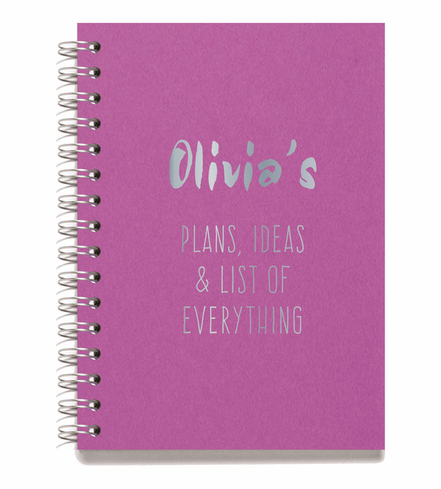 Personalised Wire Bound Note Books - Style E