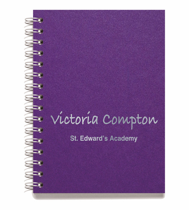 Personalised Wire Bound Note Books - Style F