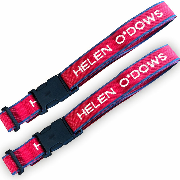 Personalised Woven Luggage Straps