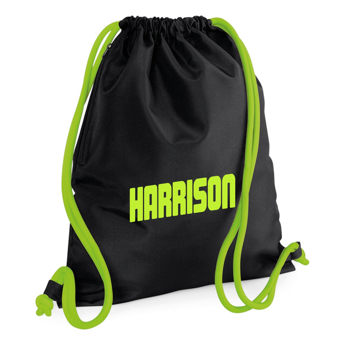 Premium GymSac / Pump / SwimBag Printed with Name