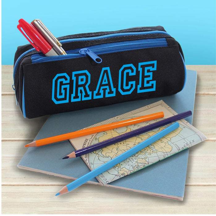 Double Zip Pencil Case