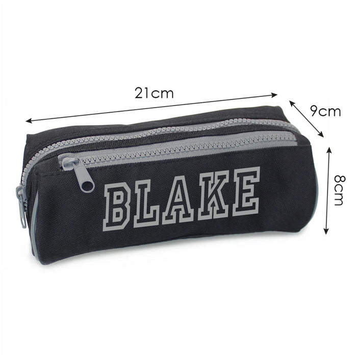 Double Zip Pencil Case
