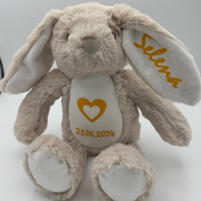 Personalised Soft Bunny newborn, birthday, babyshower