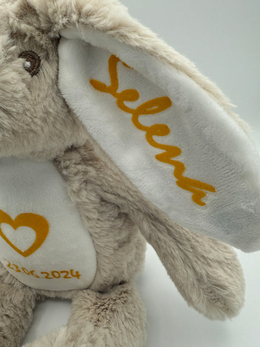 Personalised Soft Bunny newborn, birthday, babyshower