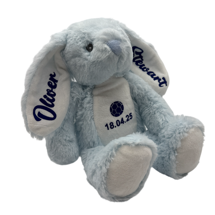 Personalised Soft Bunny newborn, birthday, babyshower