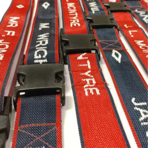 Personalised Woven Luggage Straps