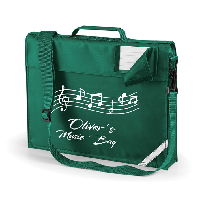 Music Book Bag with Name - Shoulder Strap