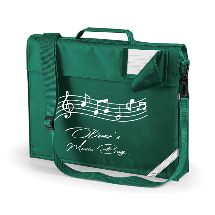 Music Book Bag with Name - Shoulder Strap