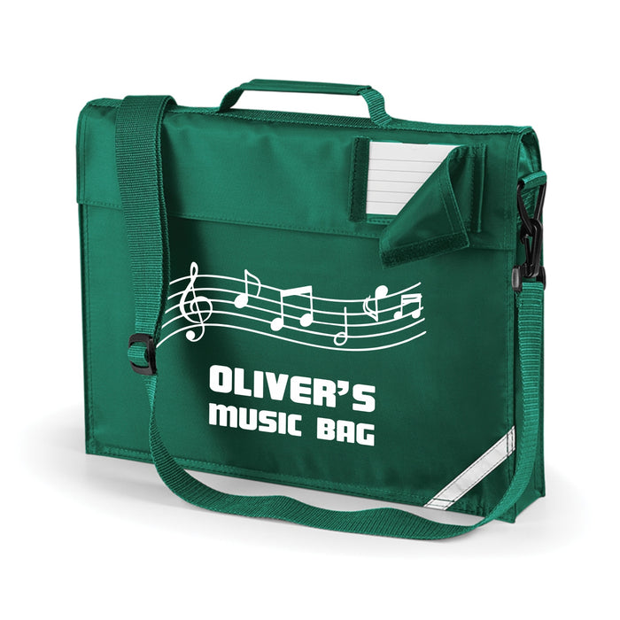 Music Book Bag with Name - Shoulder Strap