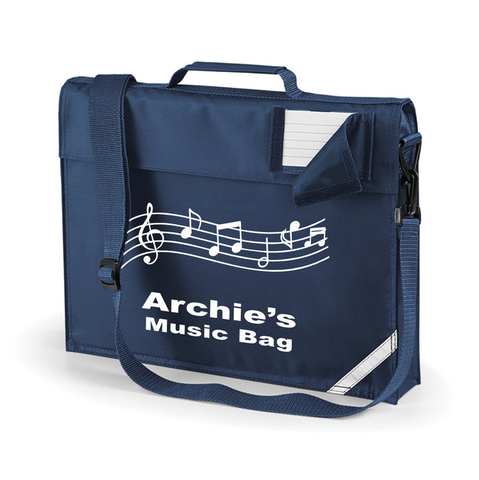 Music Book Bag with Name - Shoulder Strap