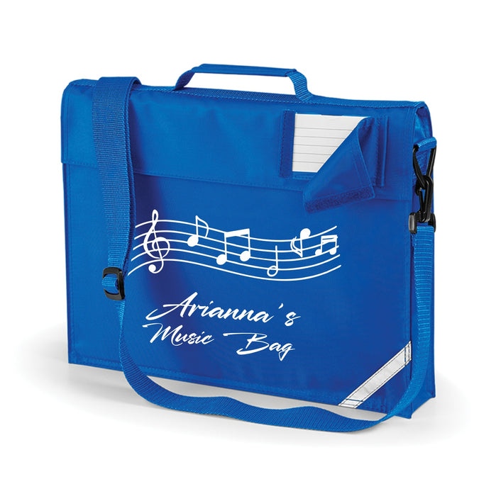 Music Book Bag with Name - Shoulder Strap