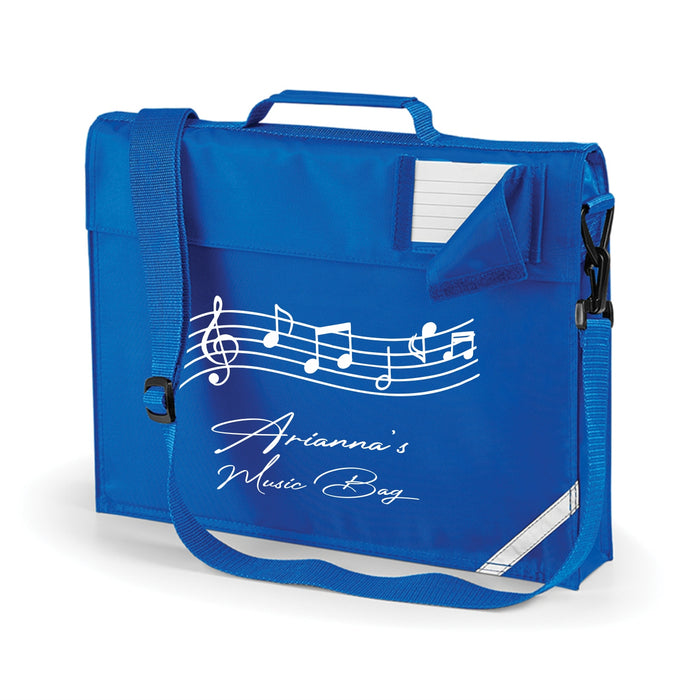 Music Book Bag with Name - Shoulder Strap