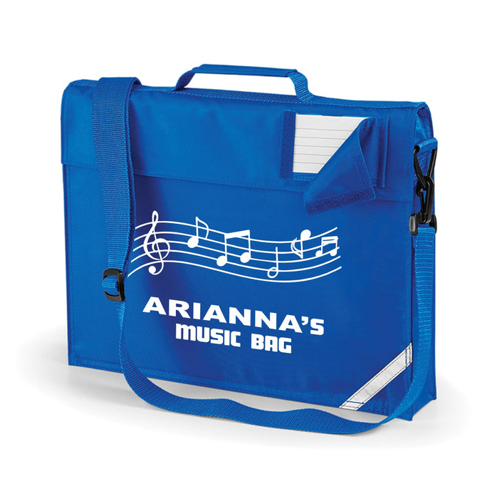 Music Book Bag with Name - Shoulder Strap