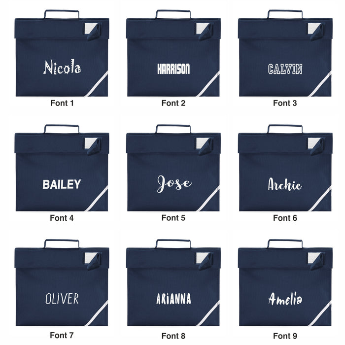 Premium Bookbag with Name - Shoulder Strap