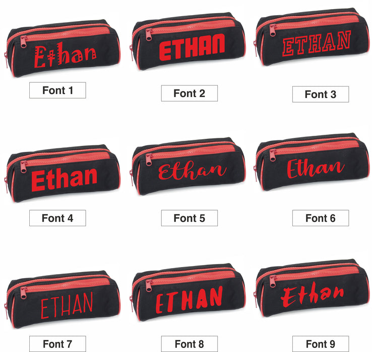 Double Zip Pencil Case