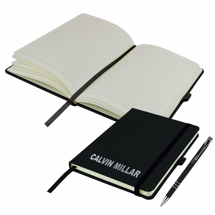 Mini A6 Personalised Notebooks and matching Pen - Twin Pack