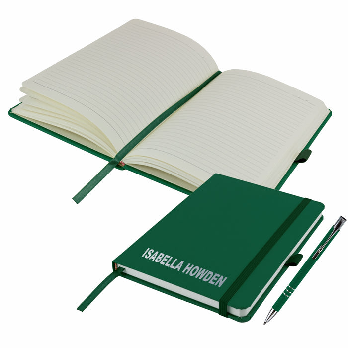 Mini A6 Personalised Notebooks and matching Pen - Twin Pack