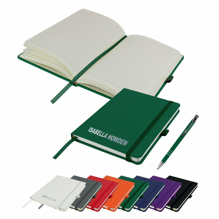 Mini A6 Personalised Notebook and Pen