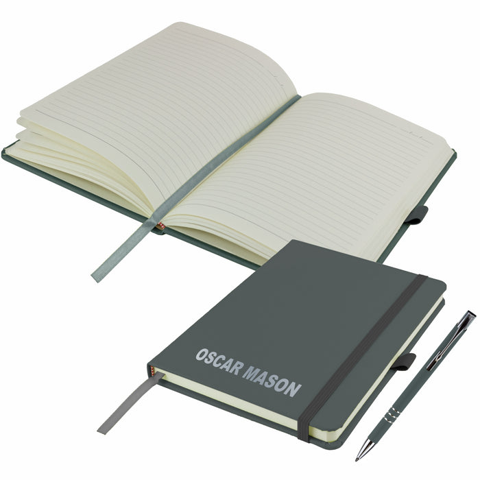 Mini A6 Personalised Notebooks and matching Pen - Twin Pack