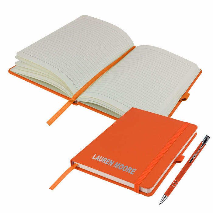 Mini A6 Personalised Notebook and Pen