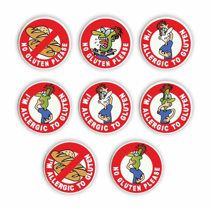Gluten Allergy Pin Badges