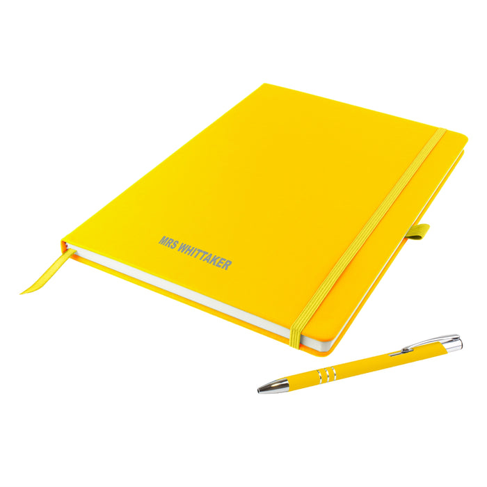 Personalised A4 Notebook with Pen