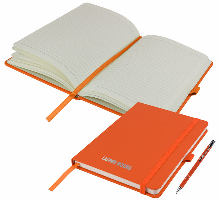 Personalised Notebooks and matching Pen