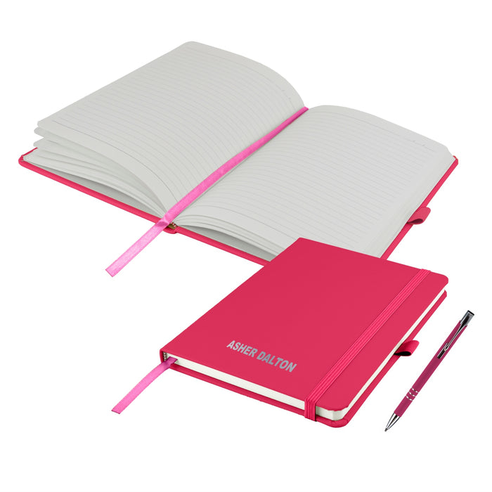 Personalised Notebooks and matching Pen