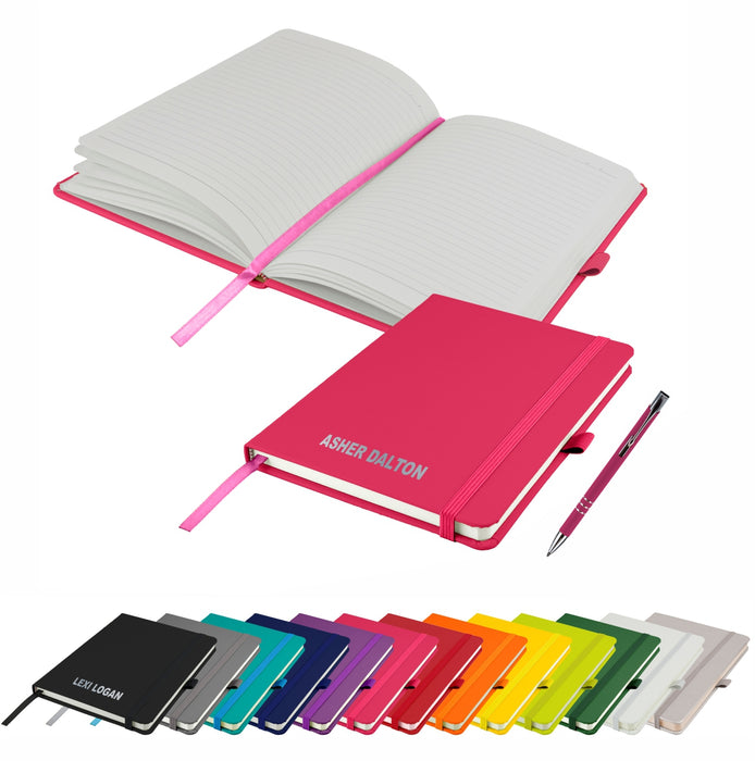 Personalised Notebooks and matching Pen