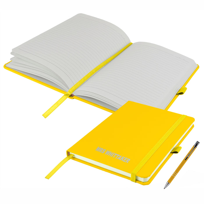 Personalised Notebooks and matching Pen