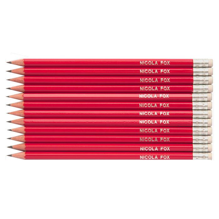 HB Graphite Pencils Printed with Name