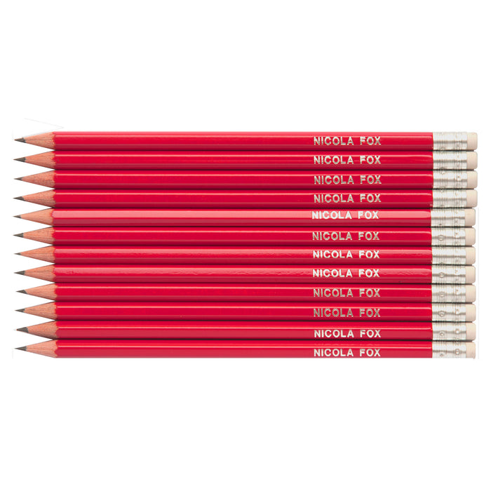 HB Graphite Pencils Printed with Name