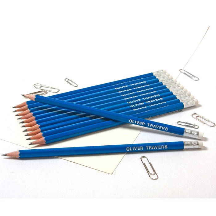 Hashtag # Pencils Embossed with Name