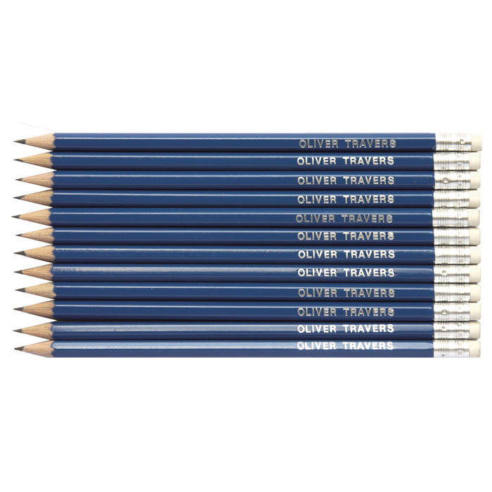 Hashtag # Pencils Embossed with Name