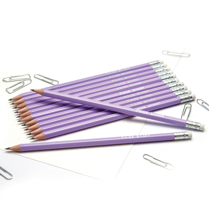 Hashtag # Pencils Embossed with Name