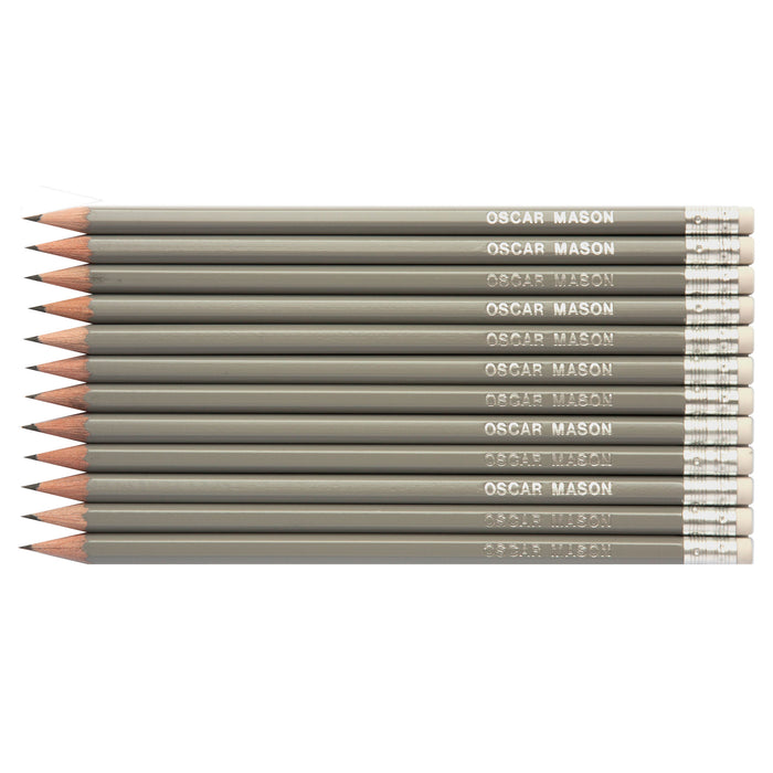 Hashtag # Pencils Embossed with Name