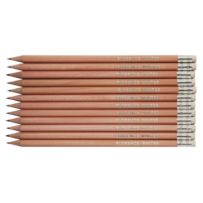 HB Graphite Pencils Printed with Name