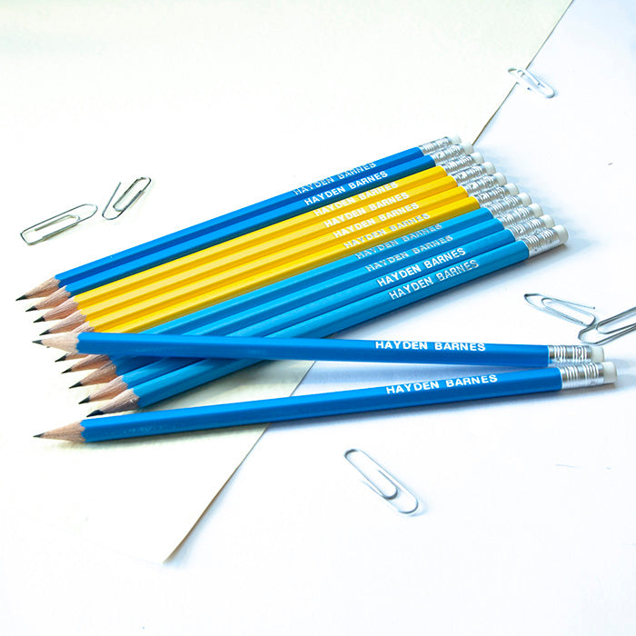 HB Graphite Pencils Printed with Name