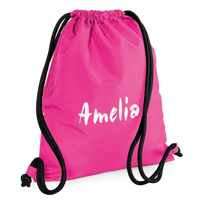 Premium GymSac / Pump / SwimBag Printed with Name