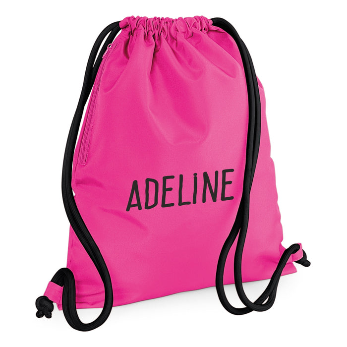 Premium GymSac / Pump / SwimBag Printed with Name