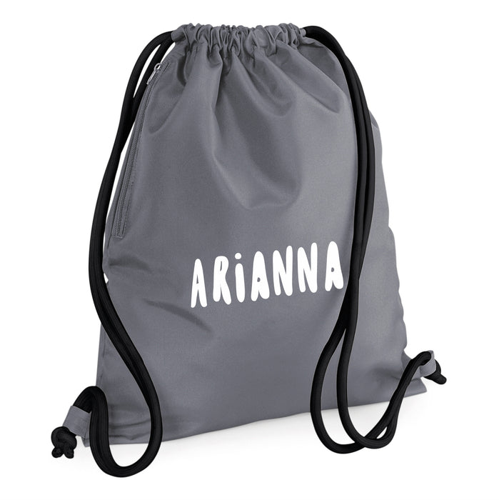 Premium GymSac / Pump / SwimBag Printed with Name