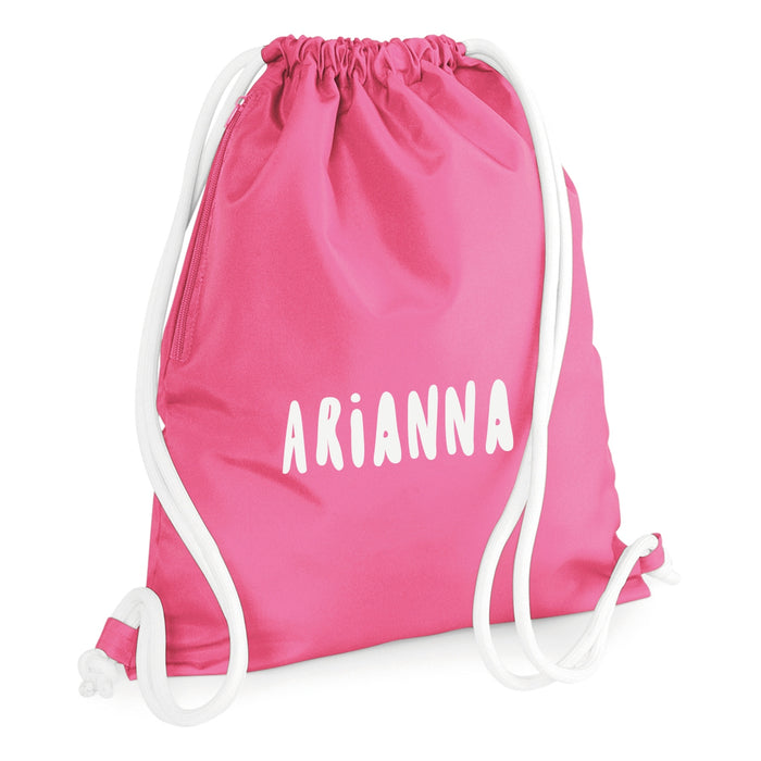 Premium GymSac / Pump / SwimBag Printed with Name