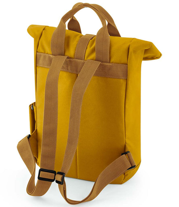 Roll Top Backpack Printed with Name