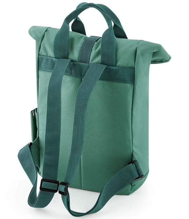Roll Top Backpack Printed with Name