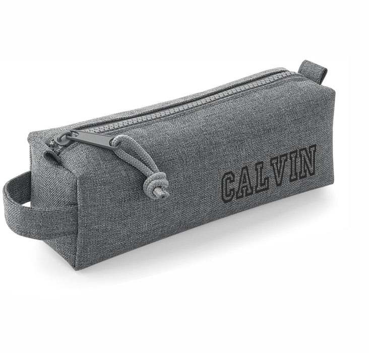 Grey Block Style Pencil Case