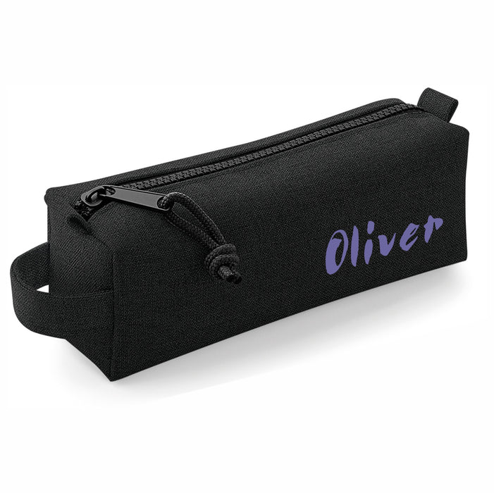 Black Block Style Pencil Case